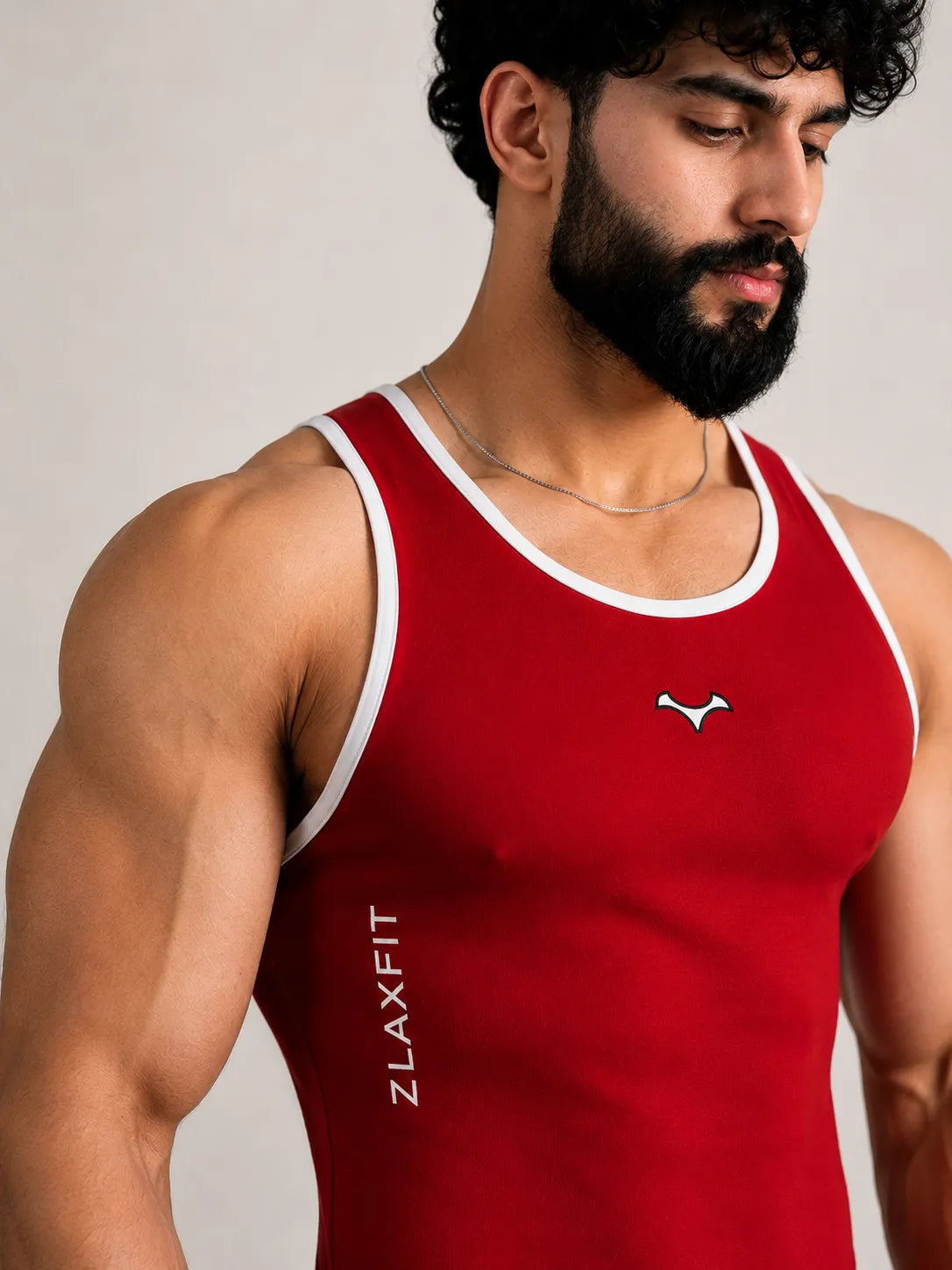 ZF Compression Vest Red for fitness training