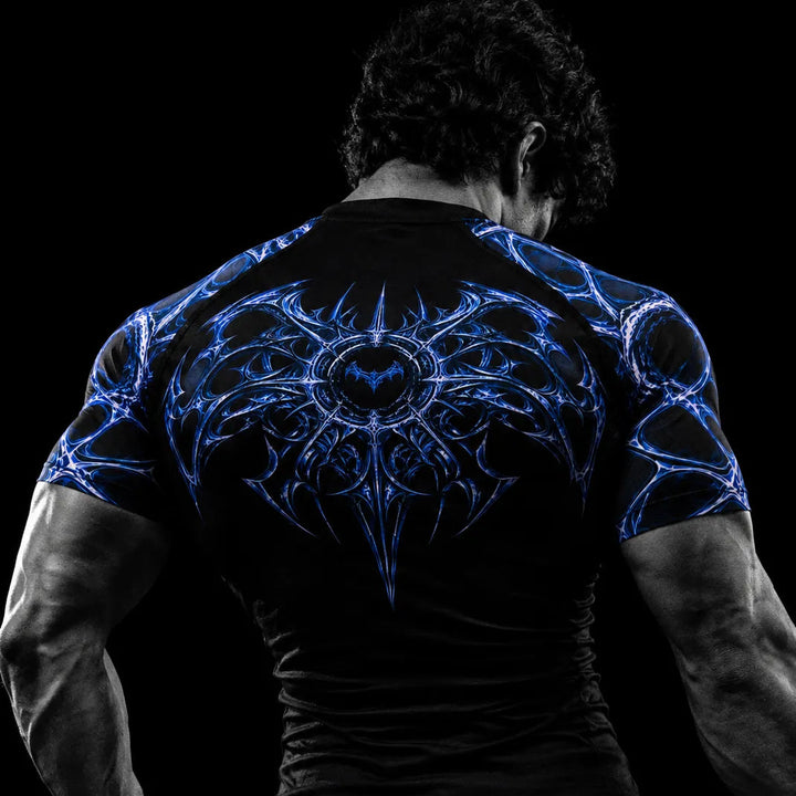 black fitness workout shirt