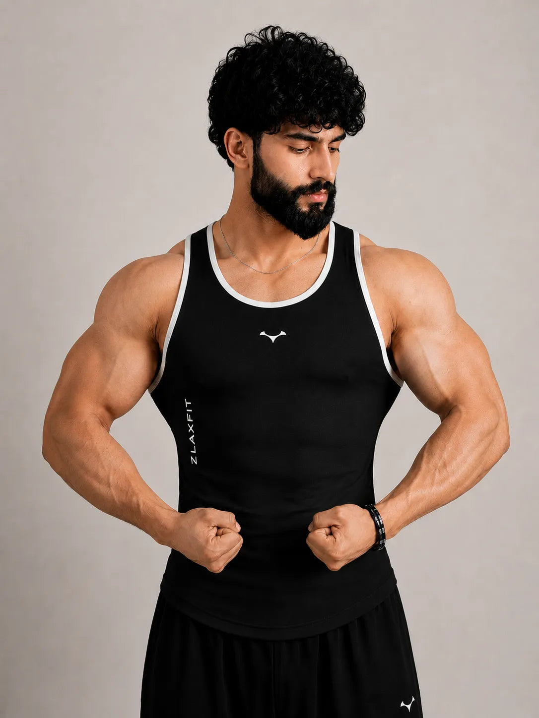 ZF Compression Vest Black for fitness training
