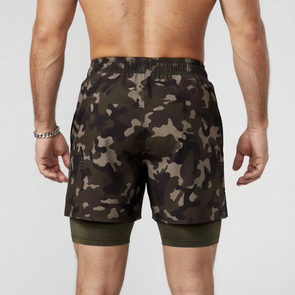 Apex Camo Shorts – Olive