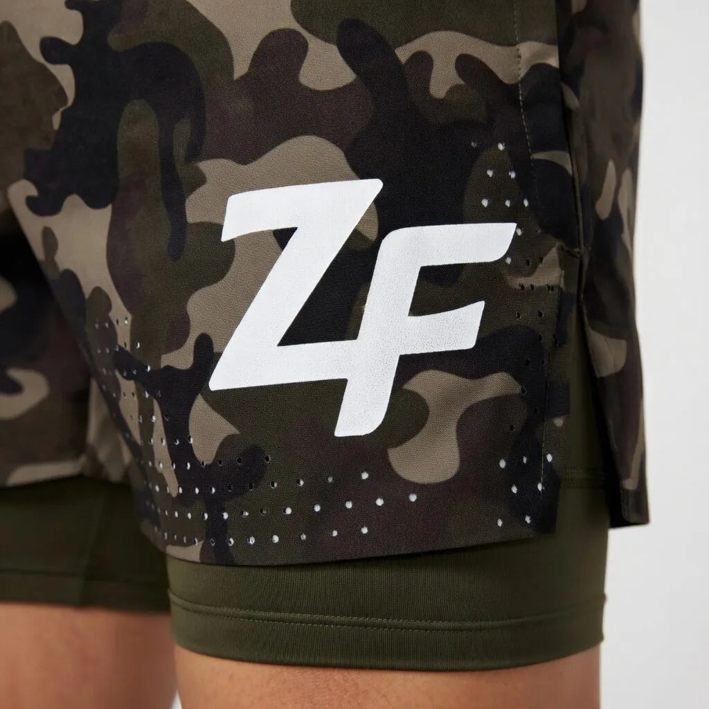 Apex Camo Shorts – Olive