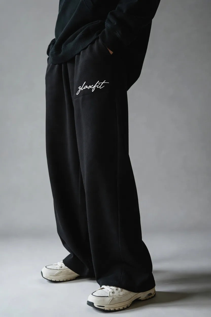 Melange Flow Joggers White