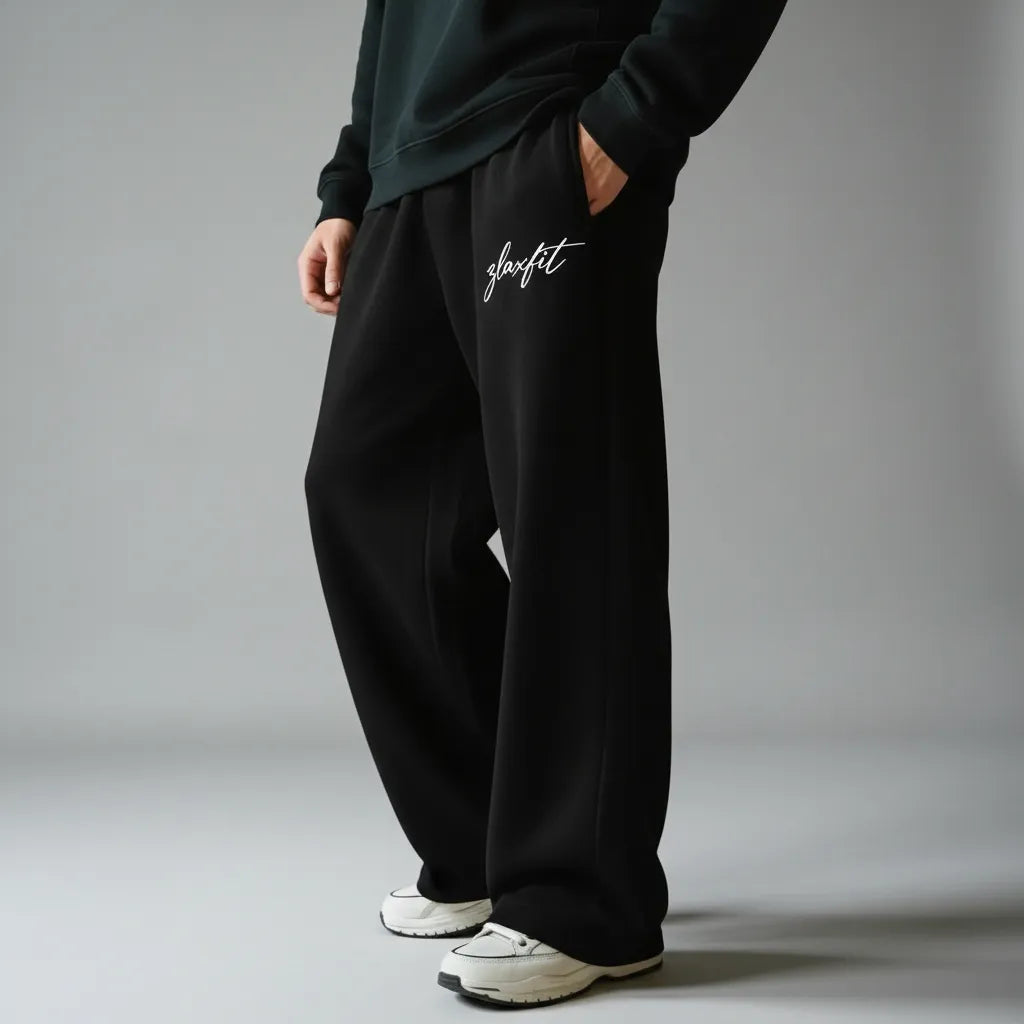 Melange Flow Joggers White