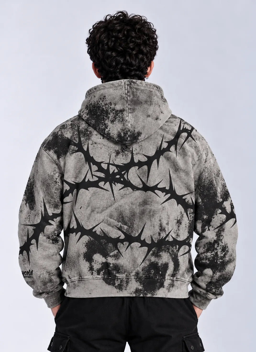 Grimfang graphic hoodie made from 100% cotton fleece by Zlaxfit