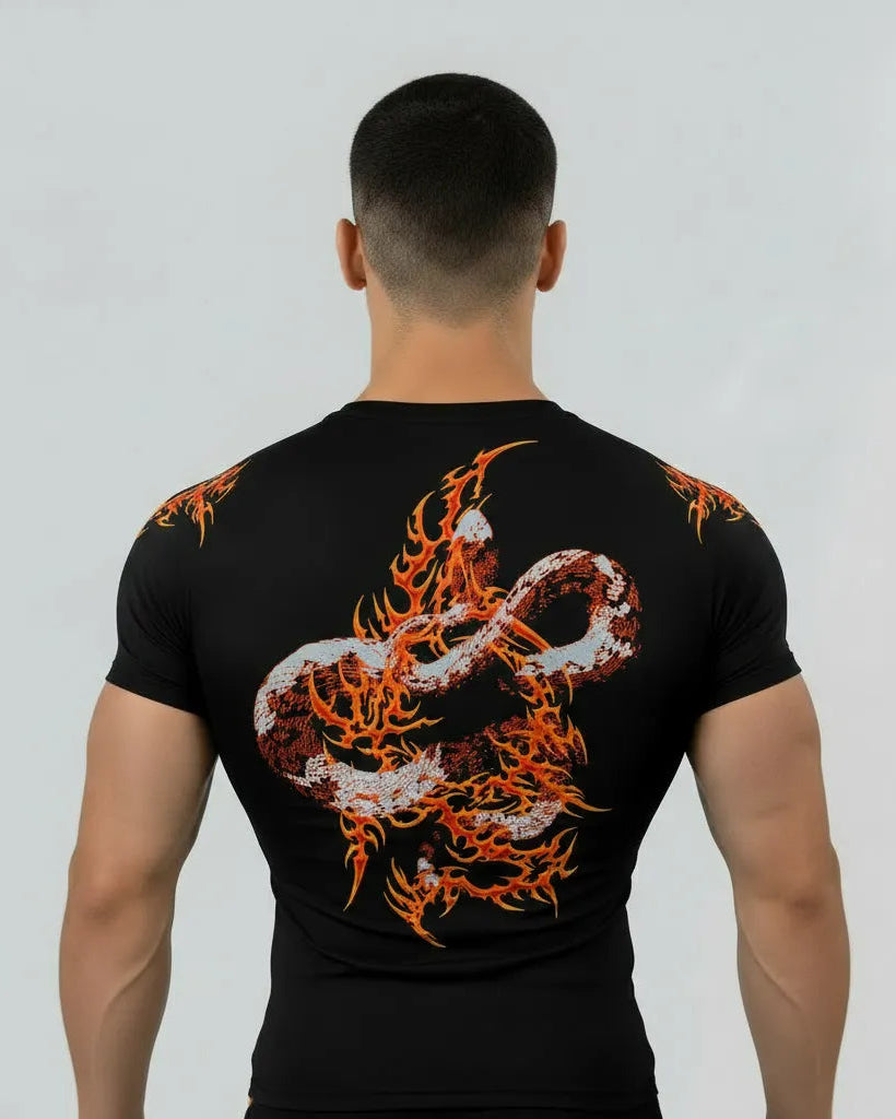 Cobra Heat Compression Black gym wear by Zlaxfit Pakistan