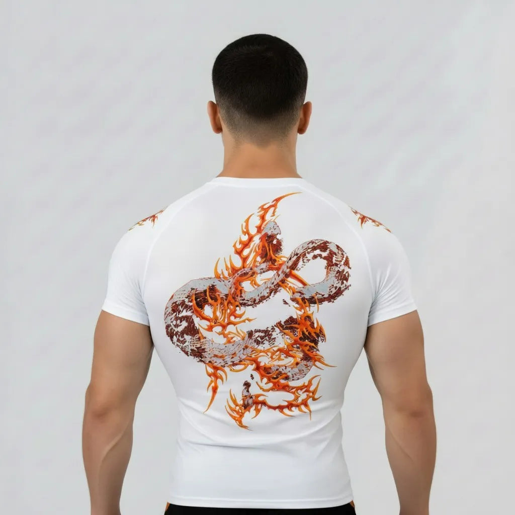Premium muscle fit compression shirt for workouts and training by Zlaxfit
