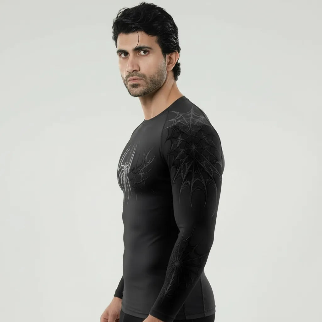 Premium muscle fit compression shirt for training and workouts