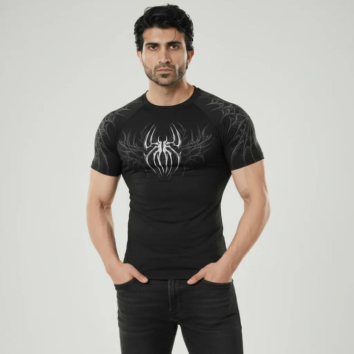 Premium muscle fit compression shirt for training and workouts