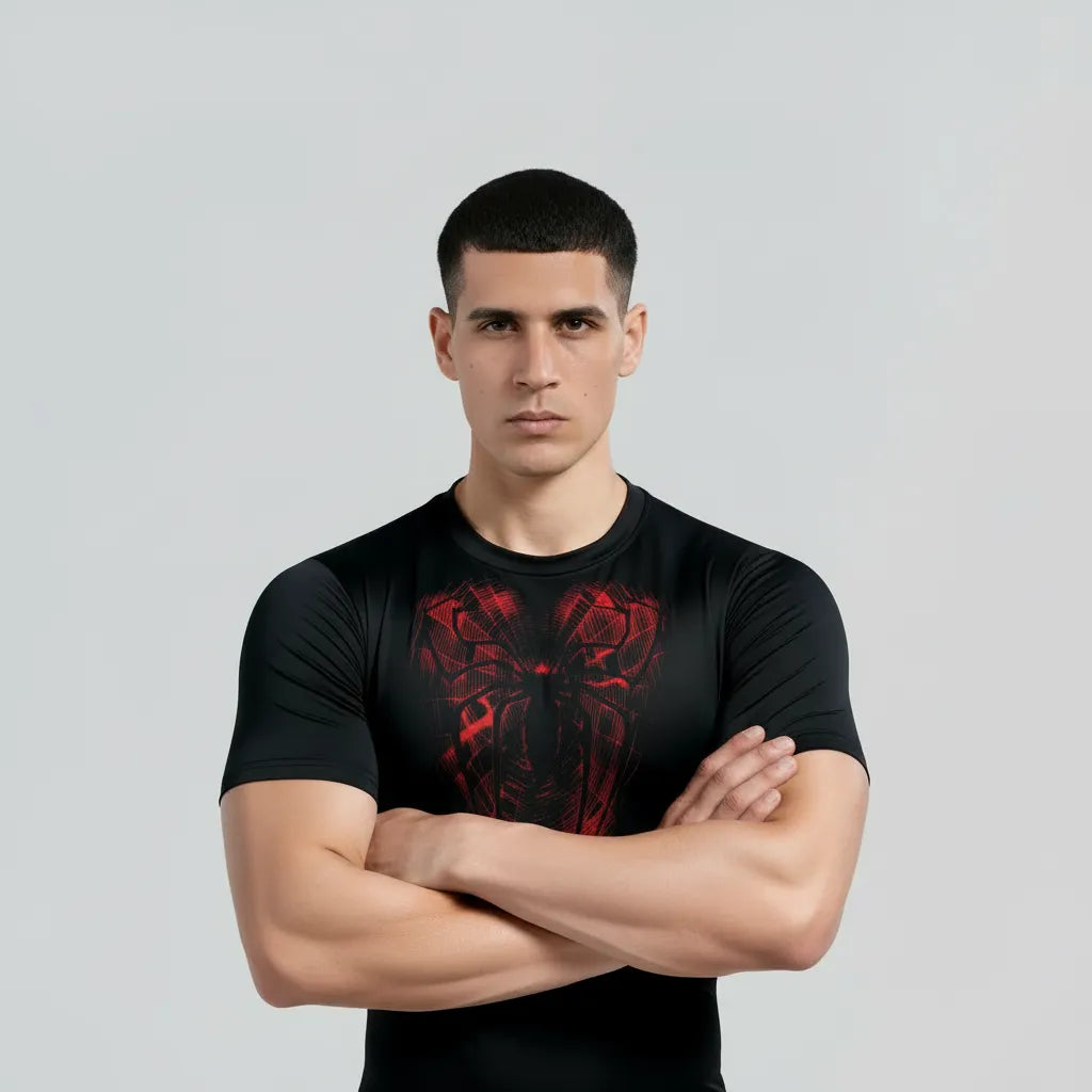Men’s Venom-inspired compression shirt for training