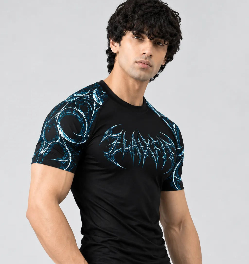 ZlaxFit Havoc black compression shirt for men