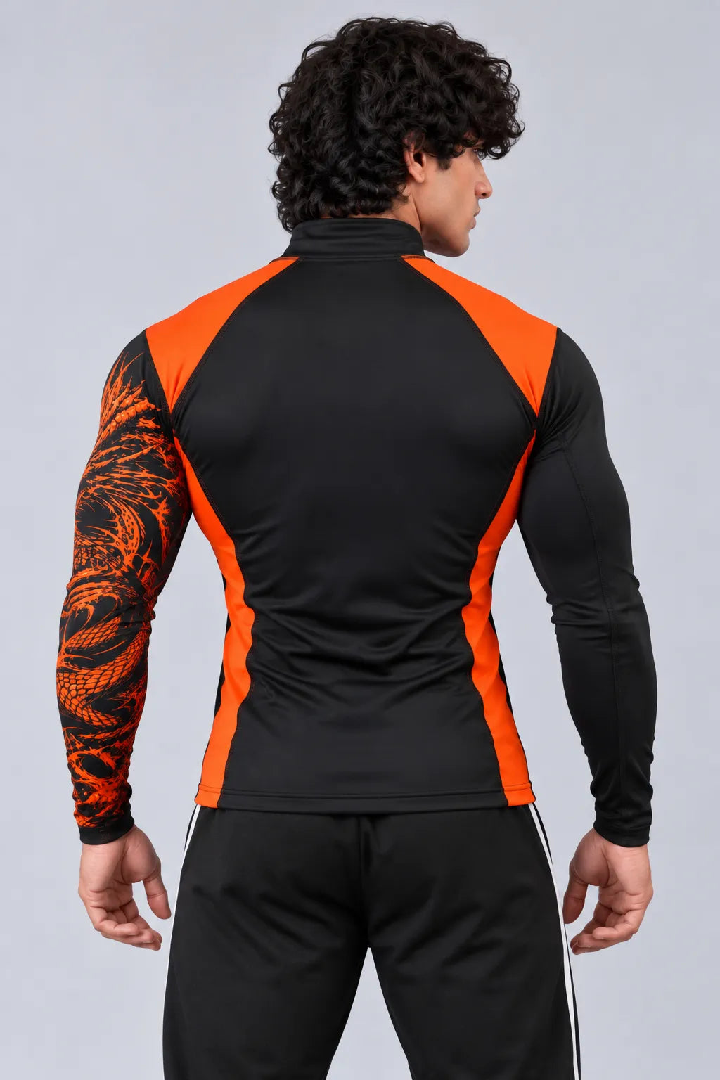 front view of the ZlaxFit Kuro Divinity zip shirt jacket